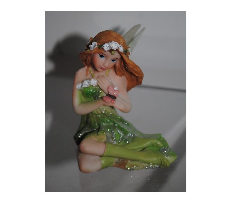 Fata verde con glitter